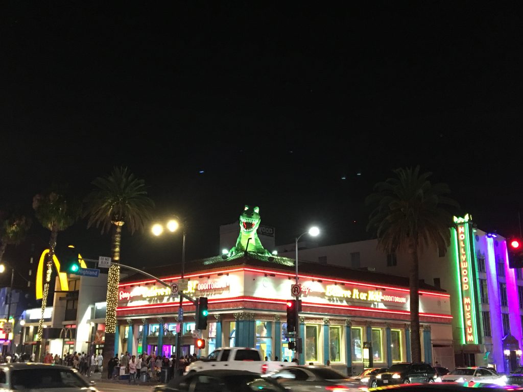 Hollywood Boulevard by night - Observatoire du Griffith Park - vacances en californie en famille