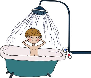 Apprendre à son enfant à devenir écolo en prenant une douche plutôt qu'un bain