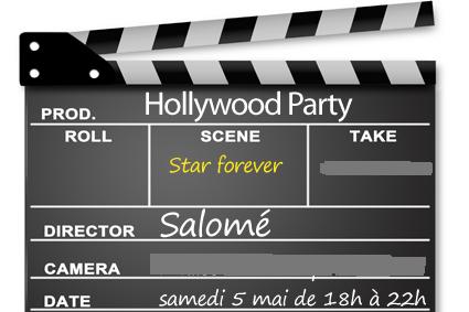 invitation anniversaire Hollywood