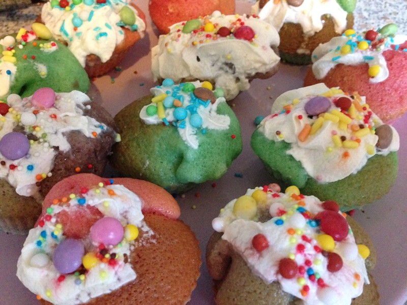 gateau arc-en-ciel ou rainbow cupcake