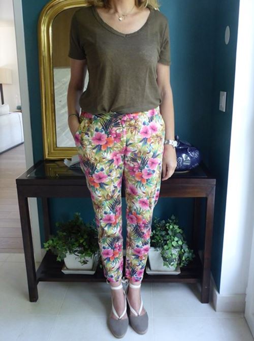 Pantalon à fleurs tropicales - Look Femmes Débordées