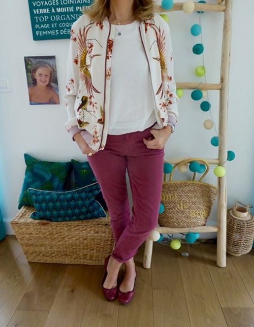 pantalon framboise - look Femmes Débordées