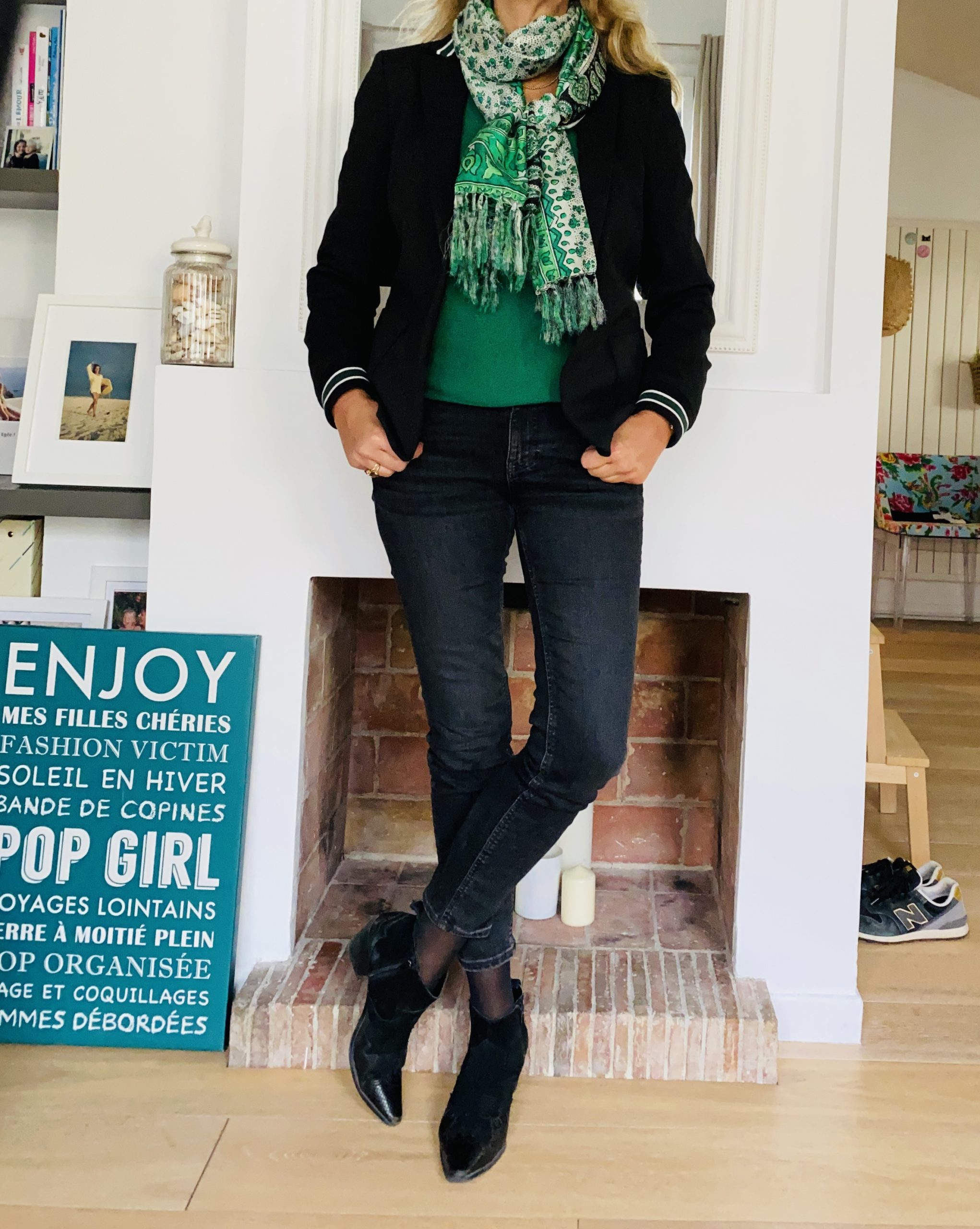 pull vert - Look femmes Débordées