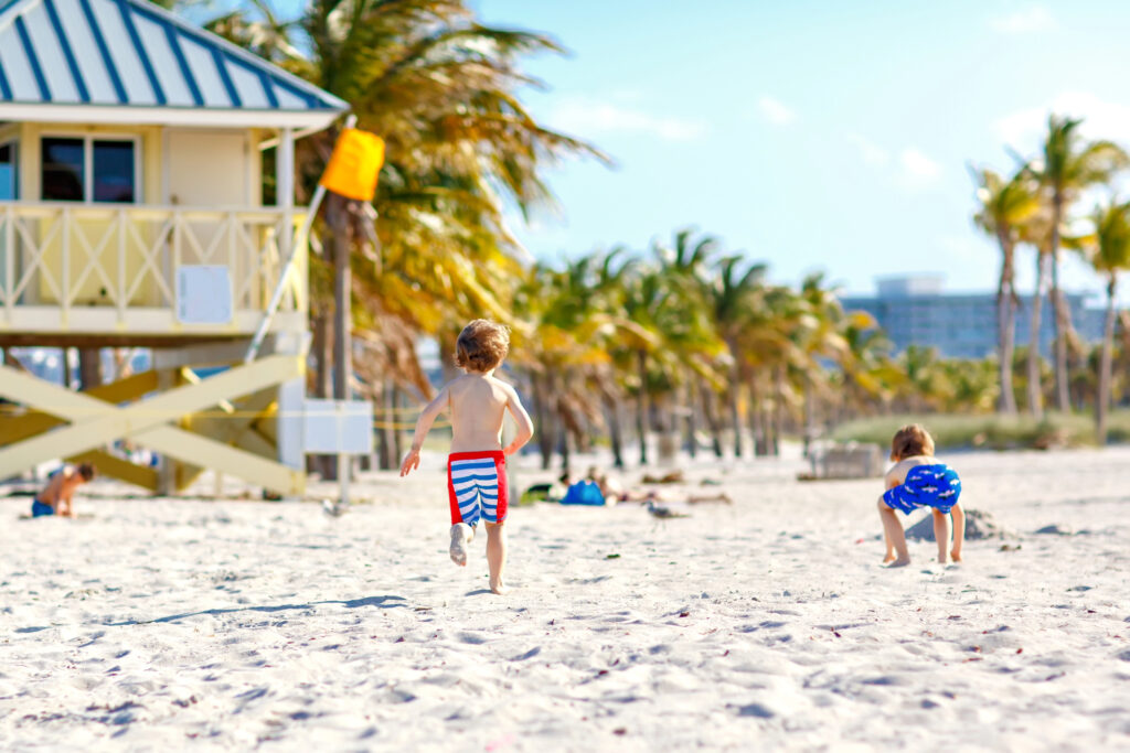 enfants plage miami beach