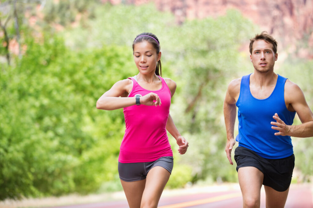 courir avec montre connectée