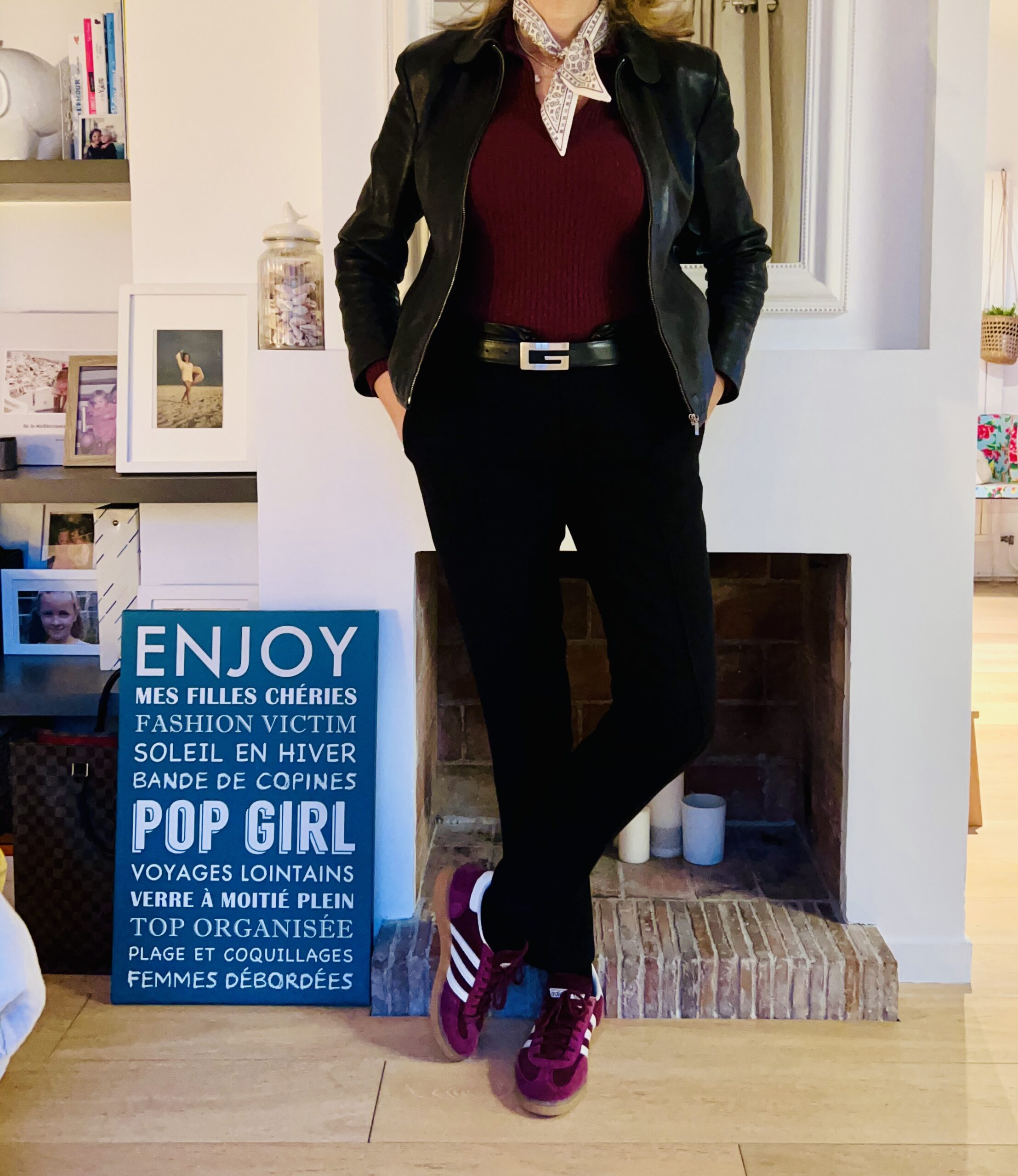 Look en bordeaux - look femmes débordées