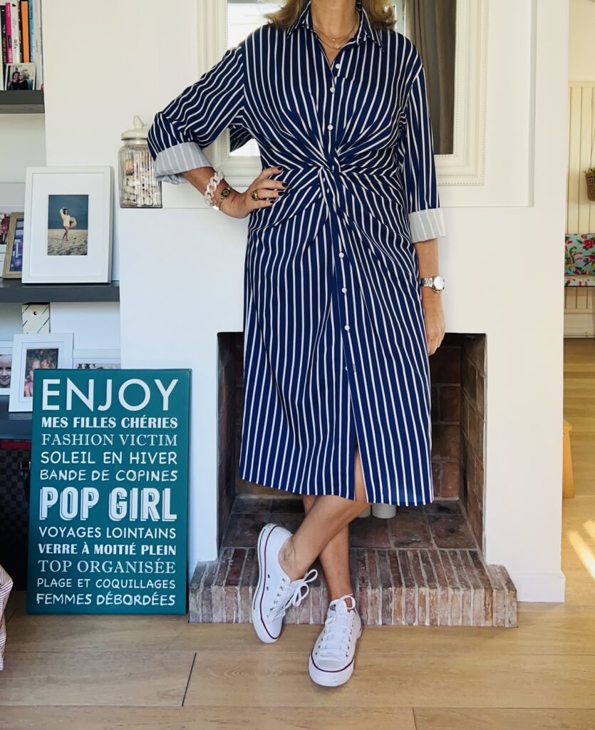 Robe rayée - look femmes débordées