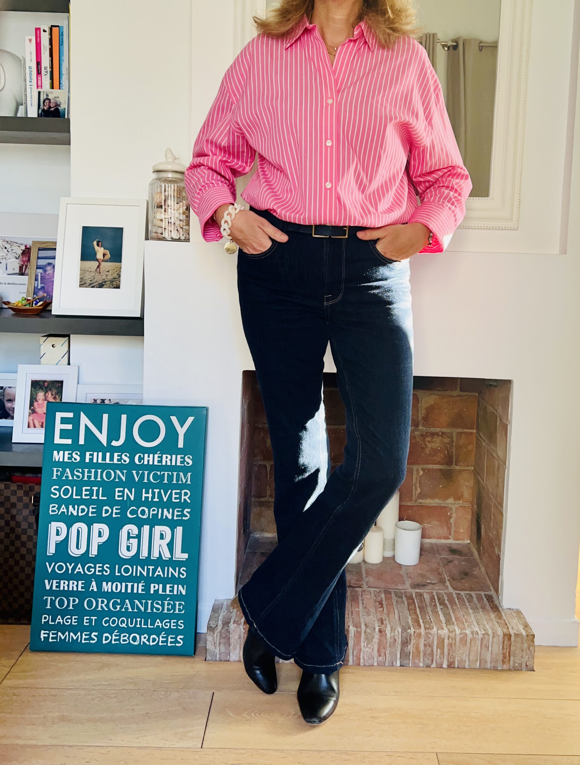 Chemise rose - Look Femmes Débordées