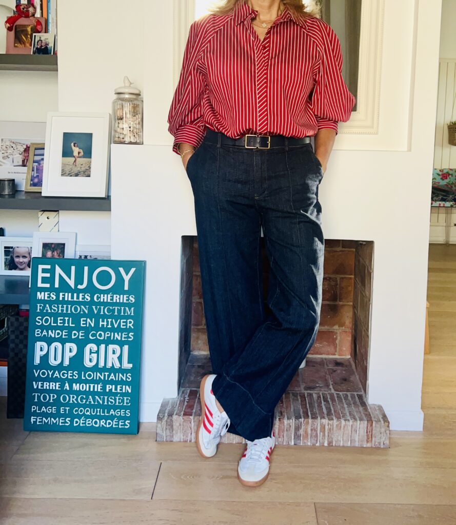 Chemise rouge - look femmes débordées