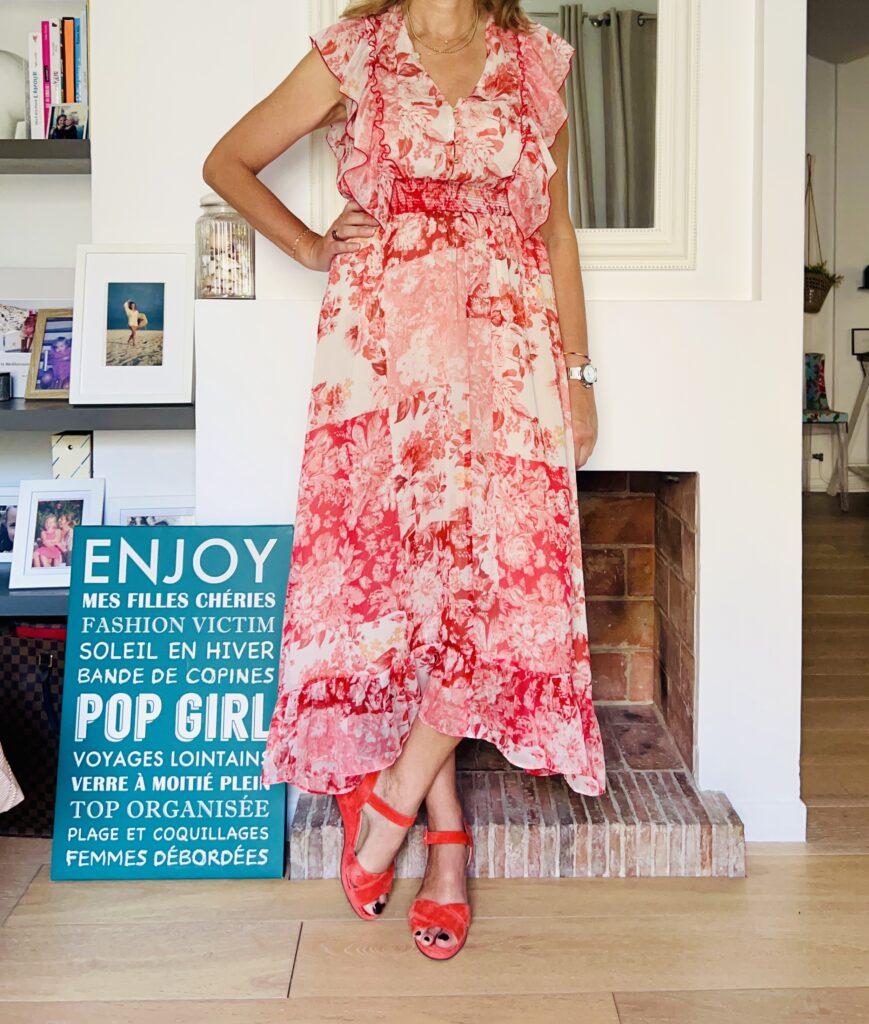 robe rouge -look Femmes Débordées