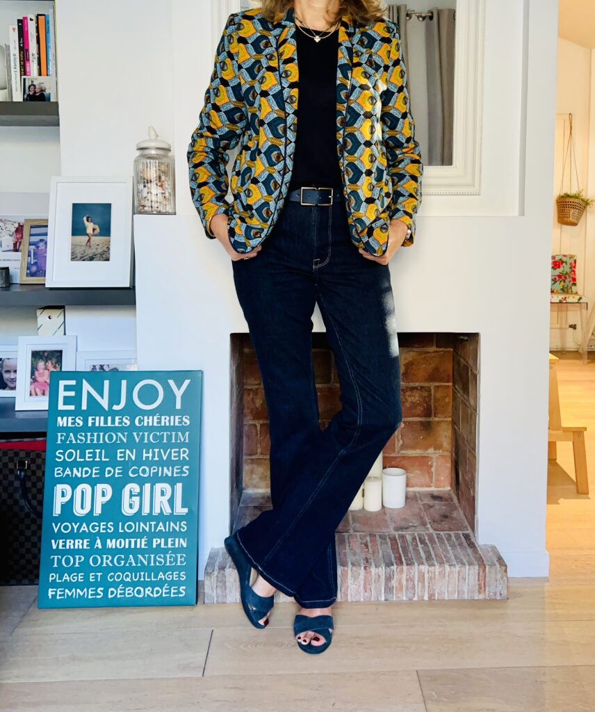 Flare et veste à motifs - look Femmes Débordées