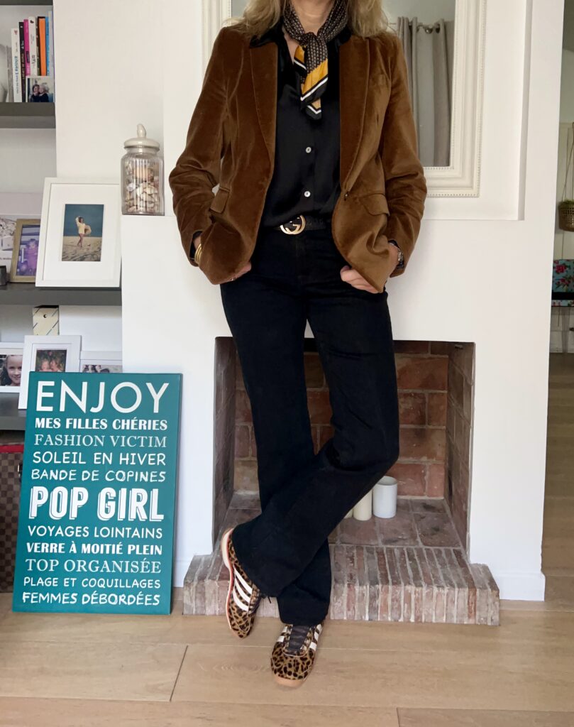 Camel et léopard - look Femmes Débordées