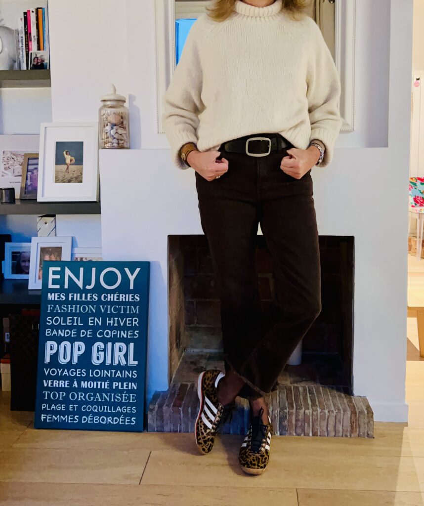 gros pull blanc cassé - Look Femmes Débordées