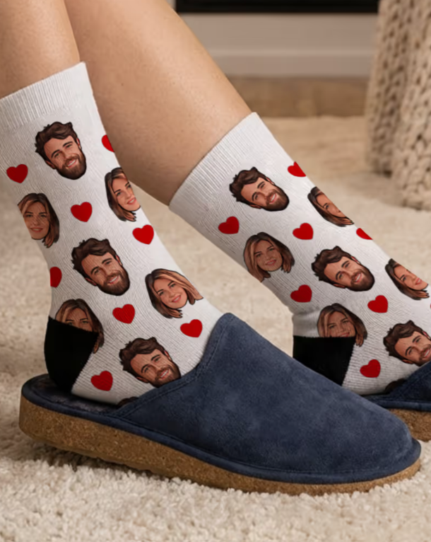chaussettes personnalisées saint valentin