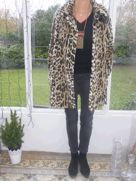 manteau léopard