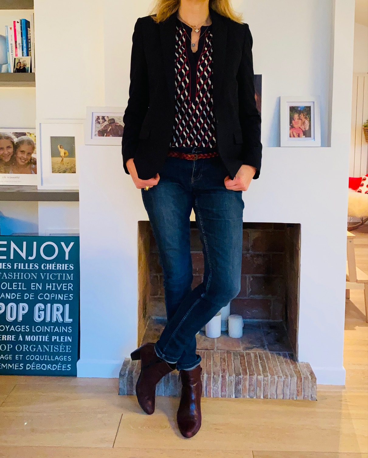 blouse et jean - look Femmes Débordées