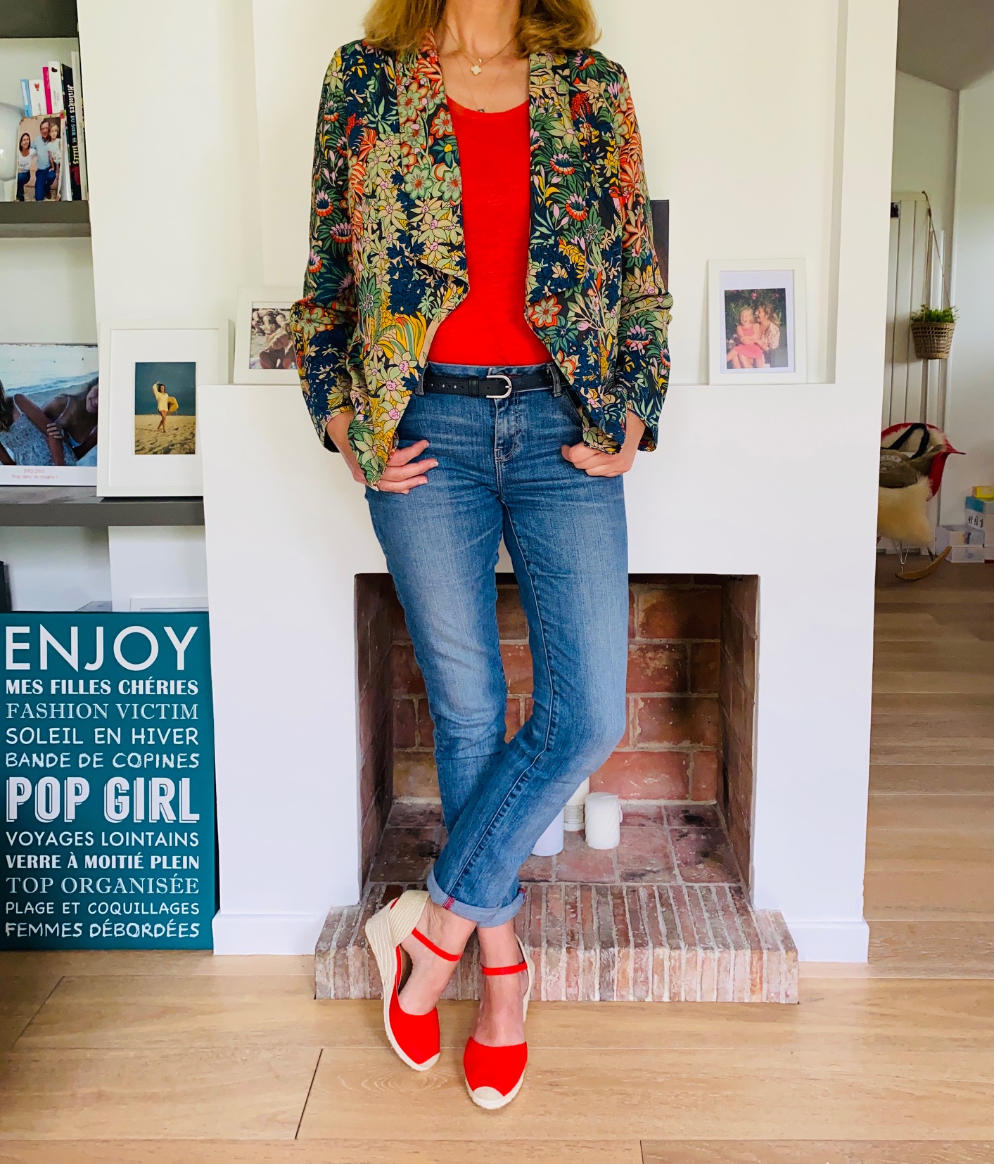 veste à fleurs - look Femmes Débordées