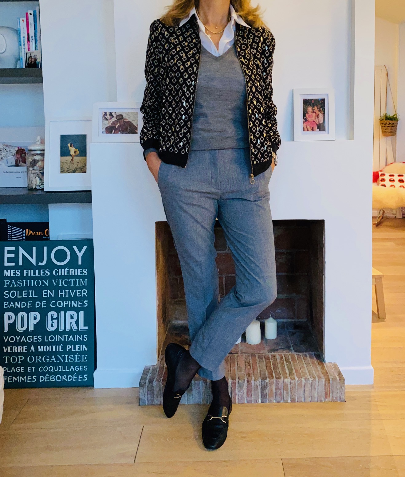 pantalon 7/8èm e et bomber - Look Femmes Débordées