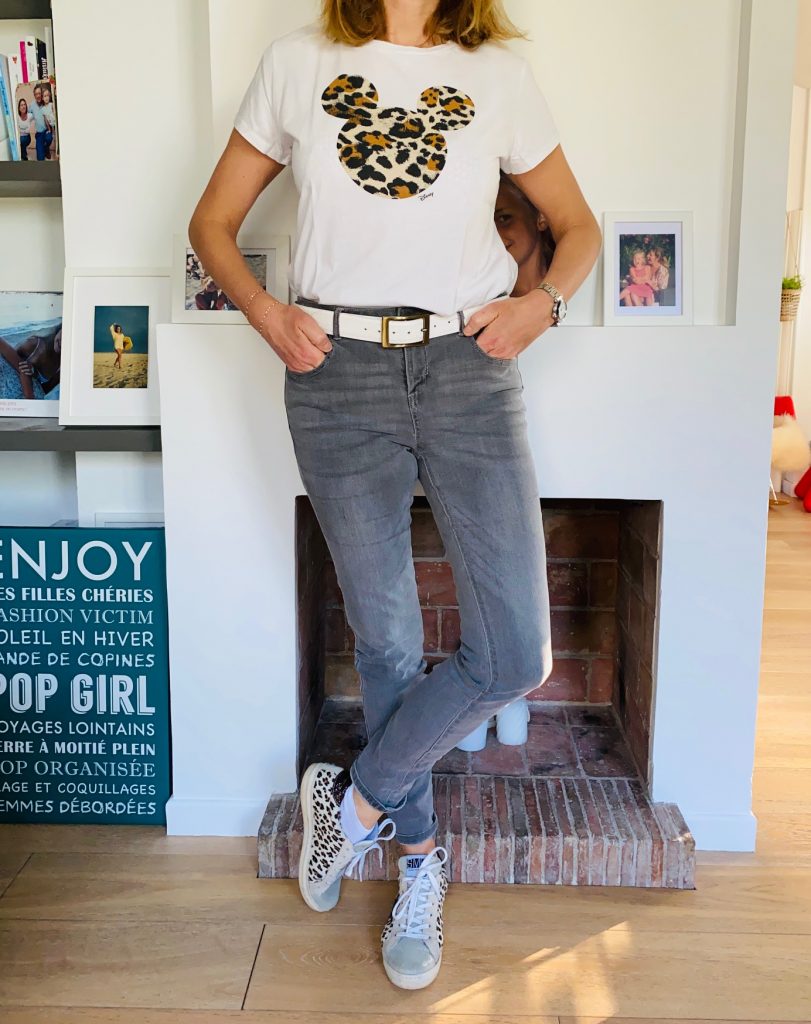 tee-shirt Mickey léopard - look Femmes débordées