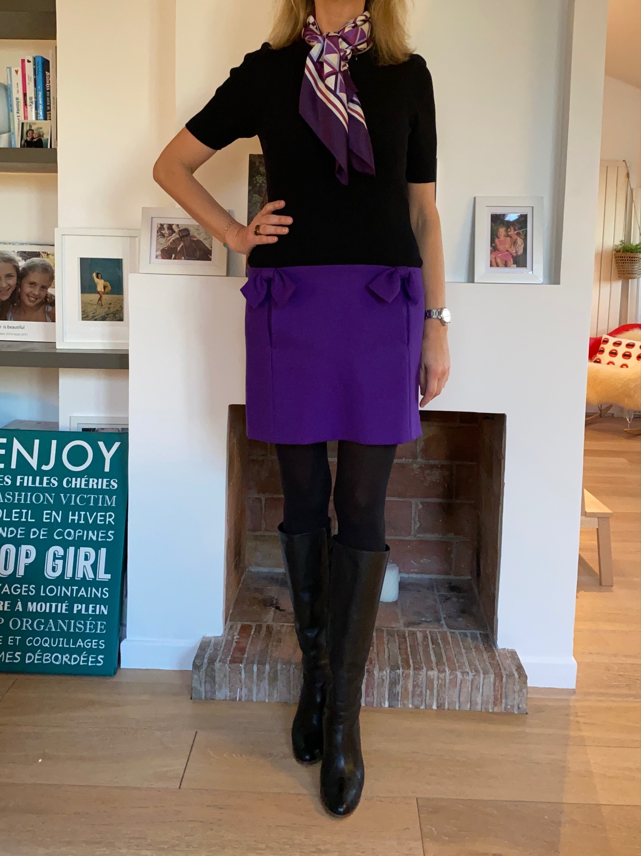 camaïeu de violets - look Femmes Débordées