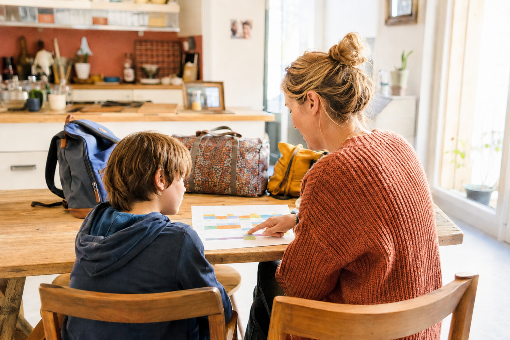 organisation garde alternée maman et enfant